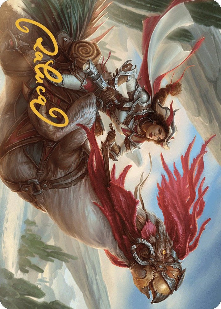 Frontier Seeker Art Card (Gold-Stamped Signature) [Outlaws of Thunder Junction Art Series] Magic: The Gathering