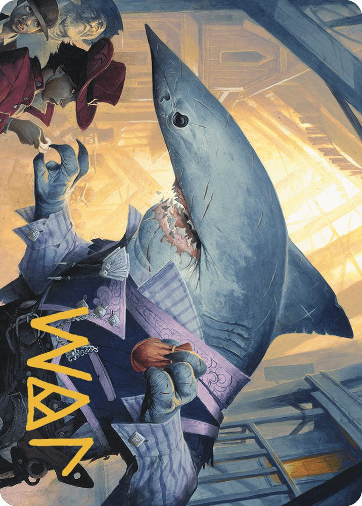Loan Shark Art Card (Gold-Stamped Signature) [Outlaws of Thunder Junction Art Series] Magic: The Gathering