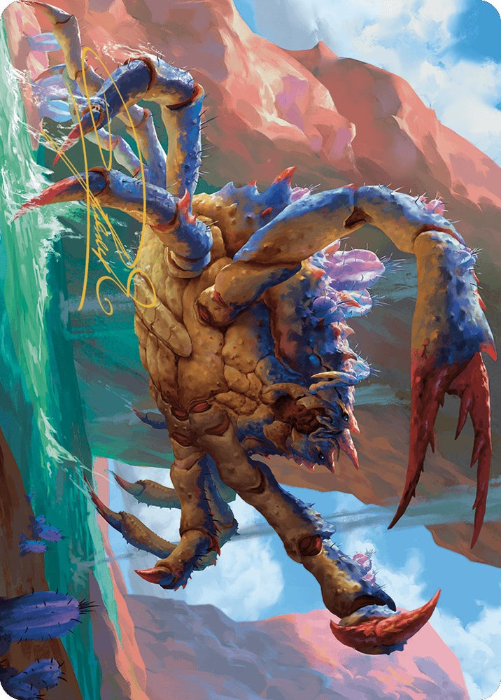 Canyon Crab Art Card (Gold-Stamped Signature) [Outlaws of Thunder Junction Art Series] Magic: The Gathering