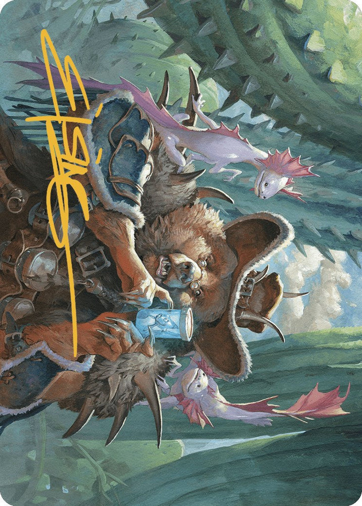 Doc Aurlock, Grizzled Genius Art Card (Gold-Stamped Signature) [Outlaws of Thunder Junction Art Series] Magic: The Gathering