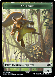 Elephant // Squirrel Double-Sided Token [Dominaria Remastered Tokens] Magic: The Gathering