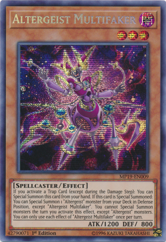 Altergeist Multifaker [MP19-EN009] Prismatic Secret Rare - Yugioh Cards For Your TCG Needs!