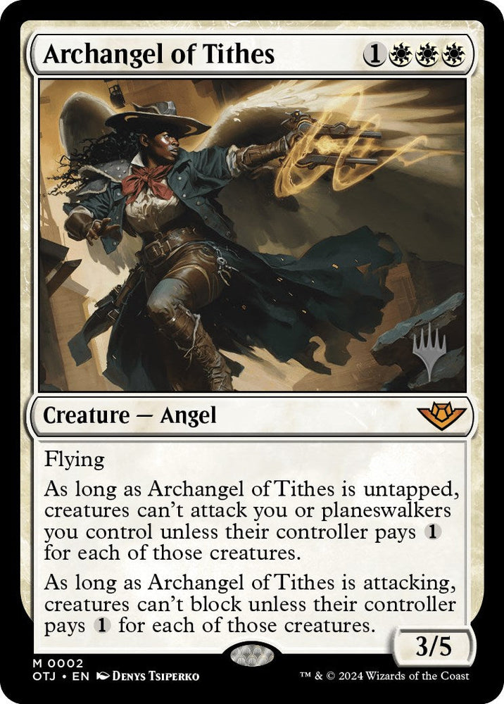 Archangel of Tithes (Promo Pack) [Outlaws of Thunder Junction Promos] Magic: The Gathering