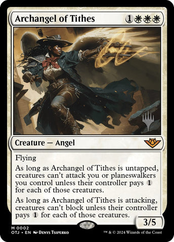 Archangel of Tithes (Promo Pack) [Outlaws of Thunder Junction Promos] Magic: The Gathering