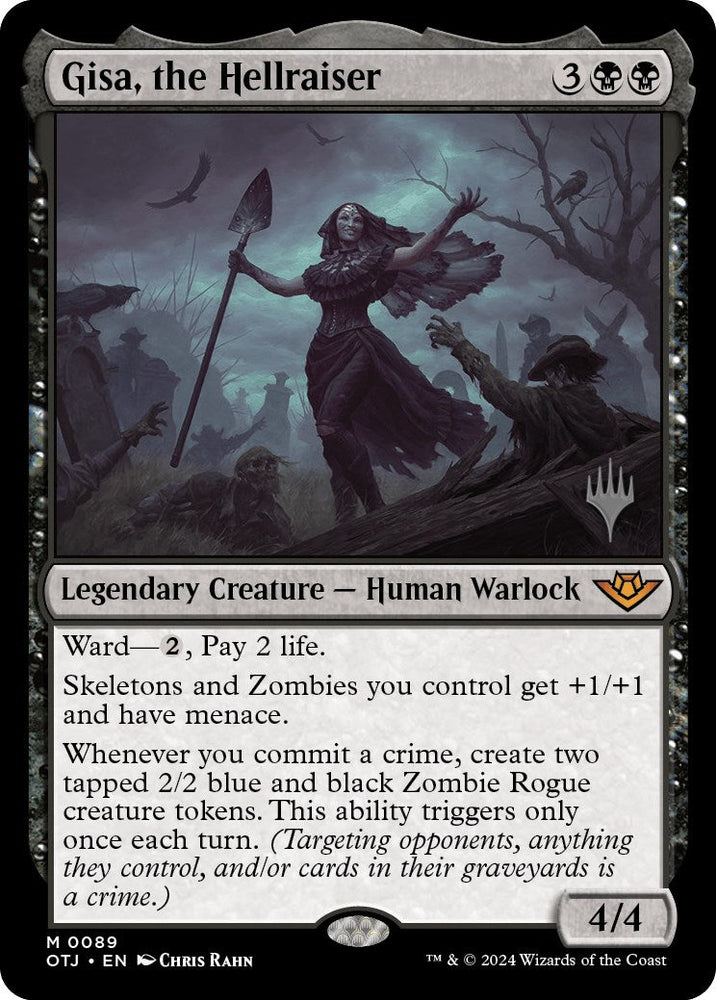 Gisa, the Hellraiser (Promo Pack) [Outlaws of Thunder Junction Promos] Magic: The Gathering