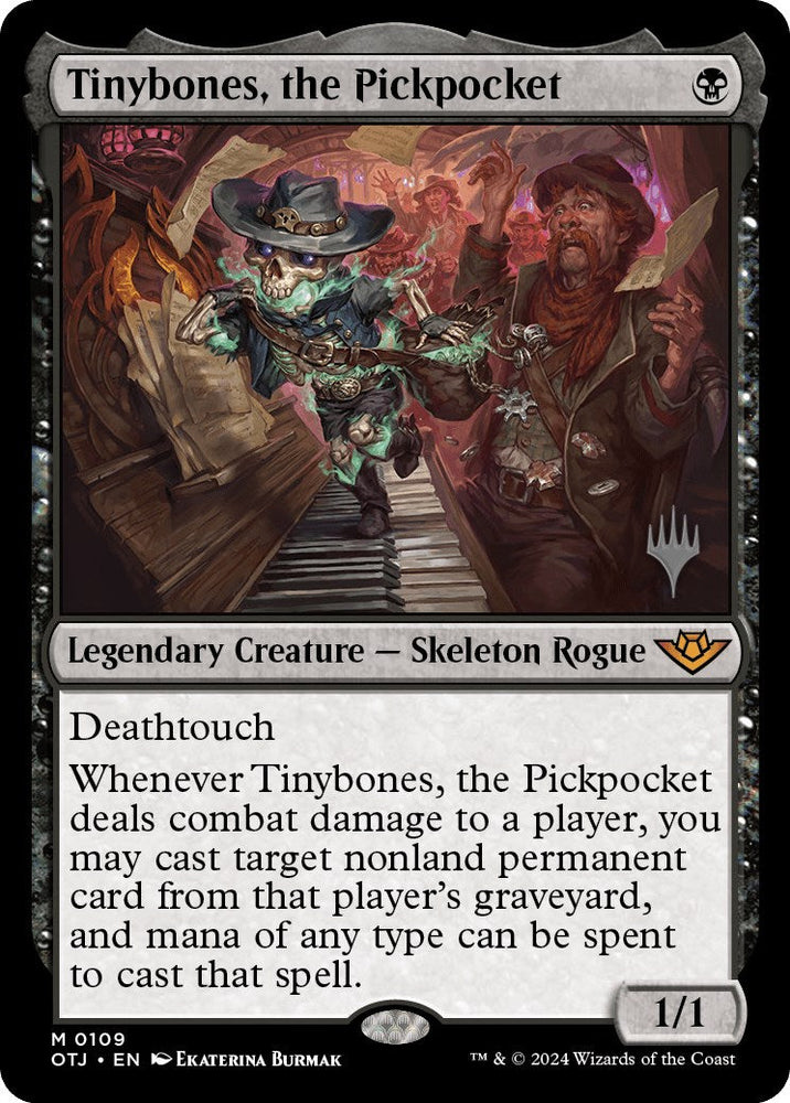 Tinybones, the Pickpocket (Promo Pack) [Outlaws of Thunder Junction Promos] Magic: The Gathering