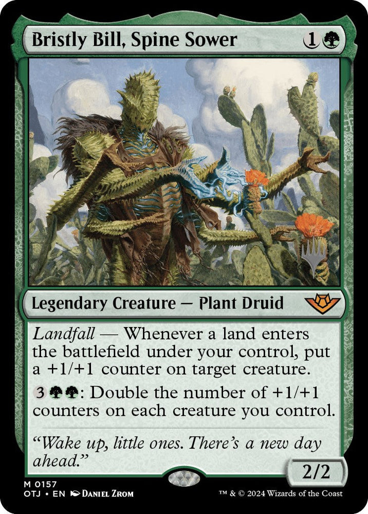 Bristly Bill, Spine Sower (Promo Pack) [Outlaws of Thunder Junction Promos] Magic: The Gathering