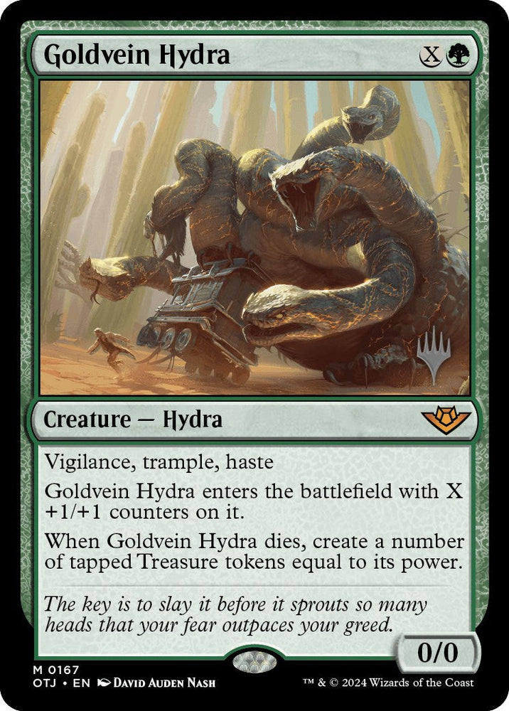 Goldvein Hydra (Promo Pack) [Outlaws of Thunder Junction Promos] Magic: The Gathering