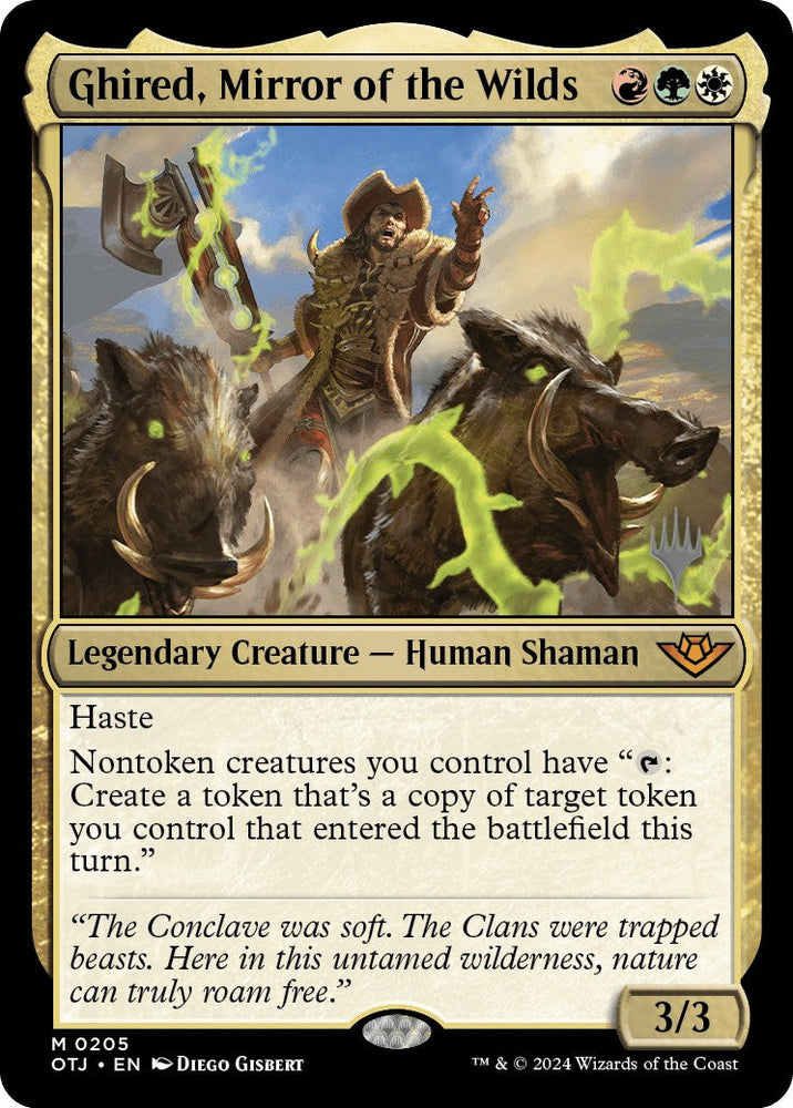 Ghired, Mirror of the Wilds (Promo Pack) [Outlaws of Thunder Junction Promos] Magic: The Gathering