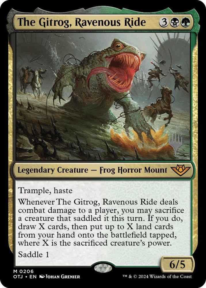 The Gitrog, Ravenous Ride (Promo Pack) [Outlaws of Thunder Junction Promos] Magic: The Gathering