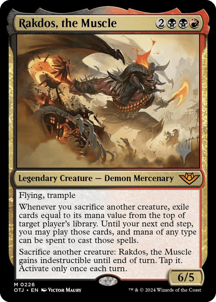 Rakdos, the Muscle (Promo Pack) [Outlaws of Thunder Junction Promos] Magic: The Gathering