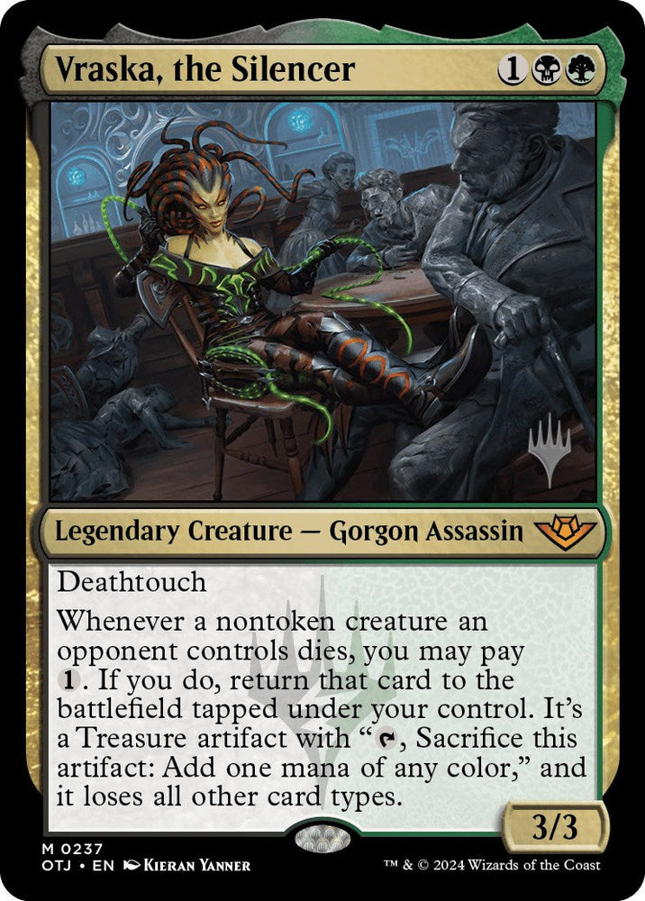 Vraska, the Silencer (Promo Pack) [Outlaws of Thunder Junction Promos] Magic: The Gathering