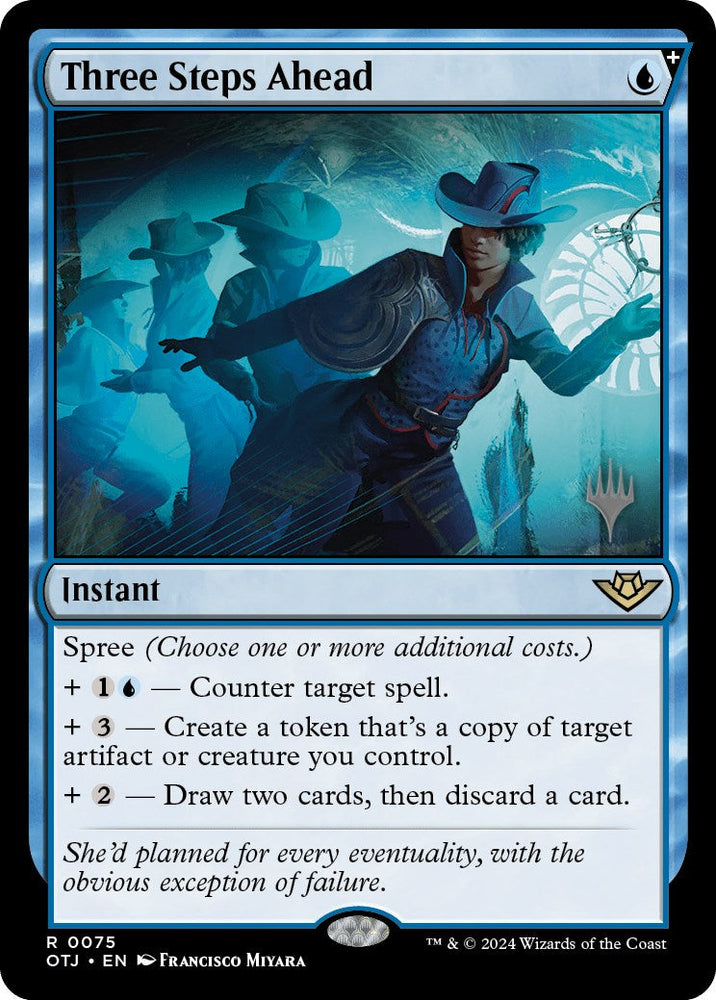 Three Steps Ahead (Promo Pack) [Outlaws of Thunder Junction Promos] Magic: The Gathering
