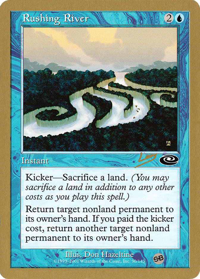 Rushing River (Raphael Levy) (SB) [World Championship Decks 2002] Magic: The Gathering