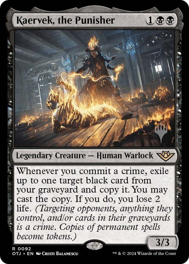 Kaervek, the Punisher (Promo Pack) [Outlaws of Thunder Junction Promos] Magic: The Gathering