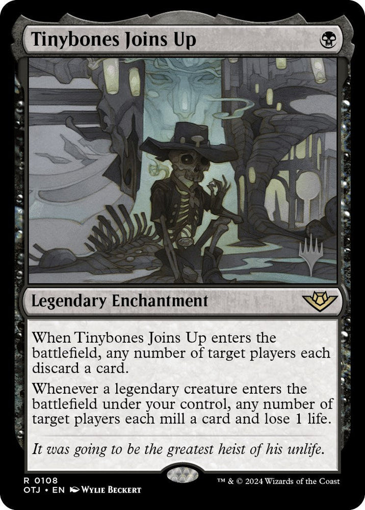 Tinybones Joins Up (Promo Pack) [Outlaws of Thunder Junction Promos] Magic: The Gathering