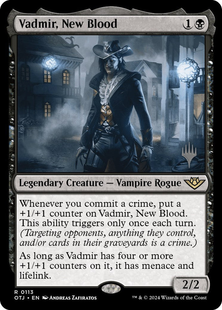 Vadmir, New Blood (Promo Pack) [Outlaws of Thunder Junction Promos] Magic: The Gathering