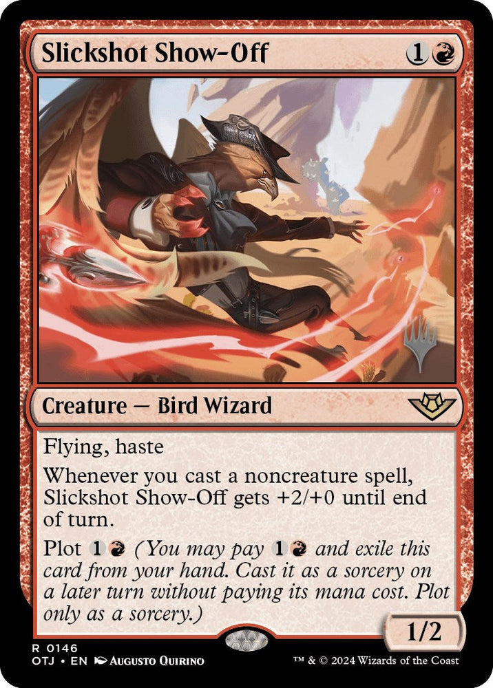 Slickshot Show-Off (Promo Pack) [Outlaws of Thunder Junction Promos] Magic: The Gathering