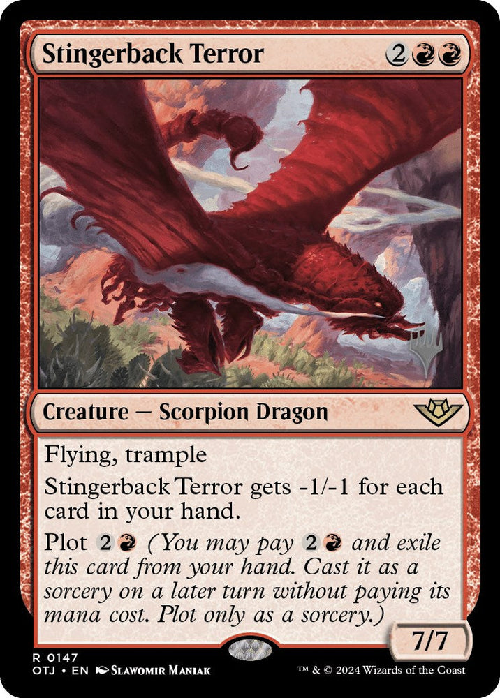 Stingerback Terror (Promo Pack) [Outlaws of Thunder Junction Promos] Magic: The Gathering
