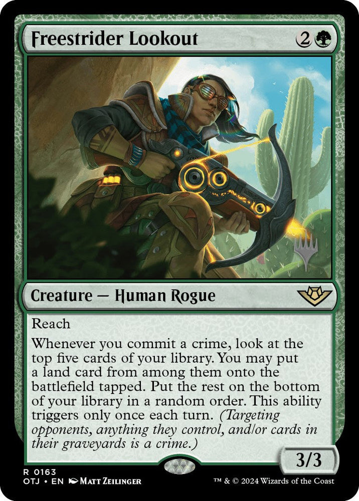 Freestrider Lookout (Promo Pack) [Outlaws of Thunder Junction Promos] Magic: The Gathering