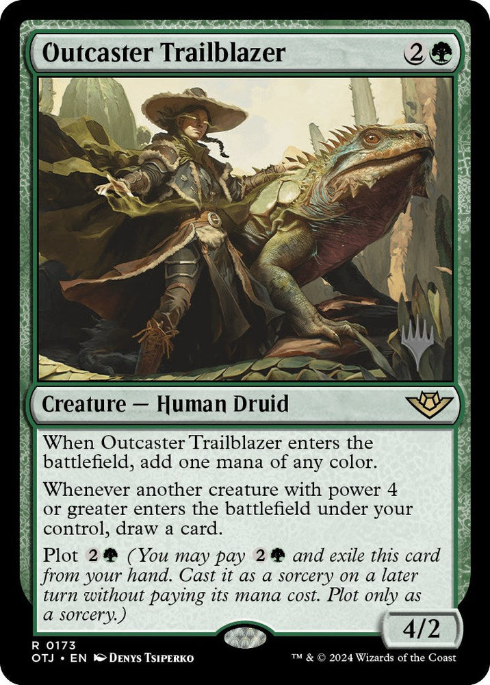 Outcaster Trailblazer (Promo Pack) [Outlaws of Thunder Junction Promos] Magic: The Gathering