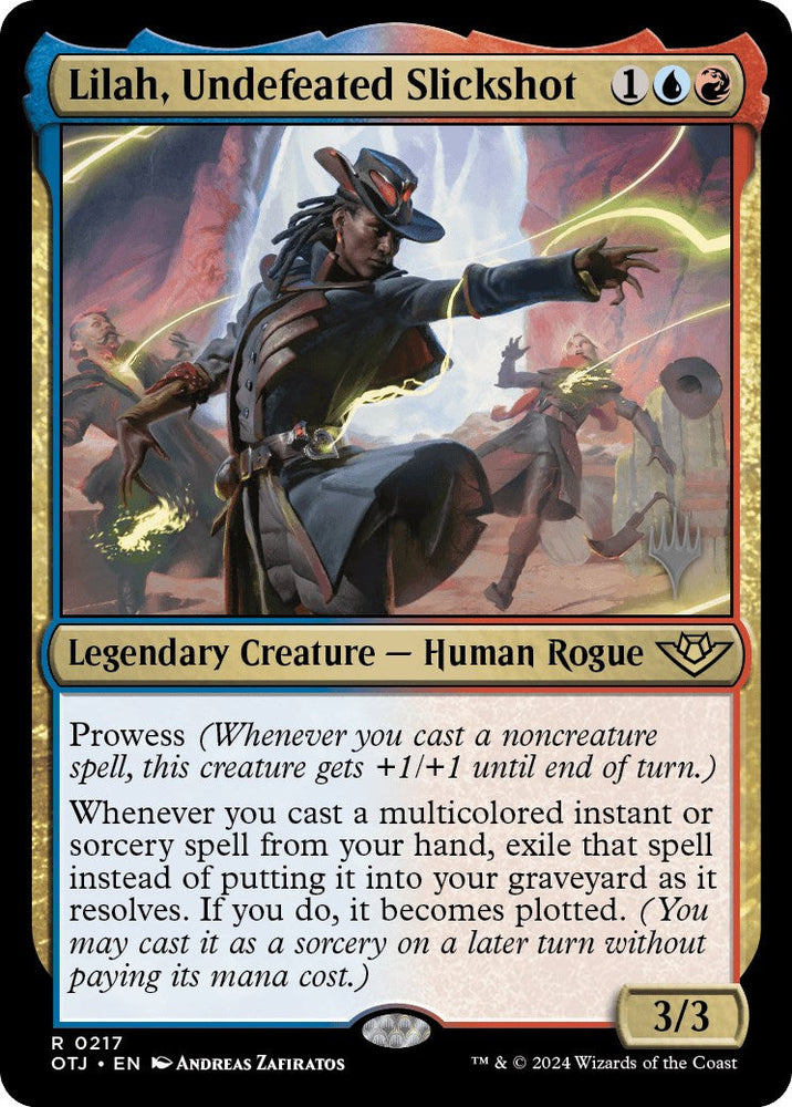 Lilah, Undefeated Slickshot (Promo Pack) [Outlaws of Thunder Junction Promos] Magic: The Gathering