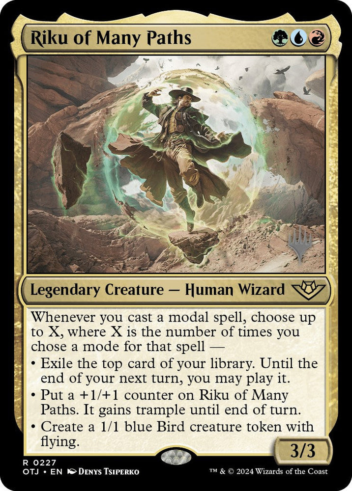 Riku of Many Paths (Promo Pack) [Outlaws of Thunder Junction Promos] Magic: The Gathering