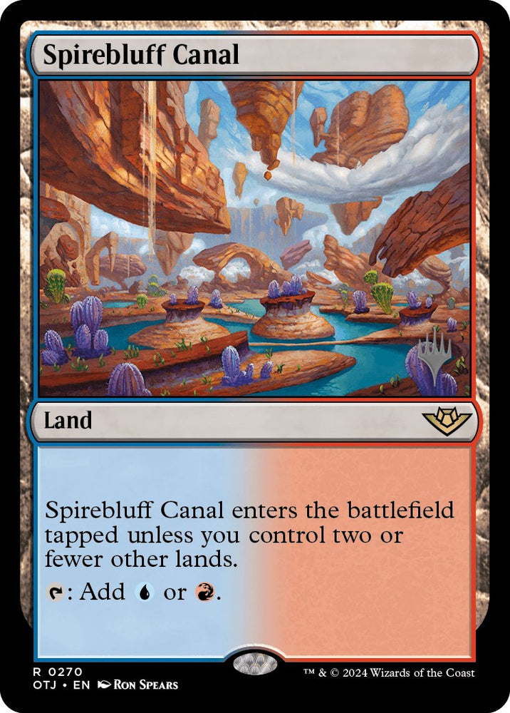 Spirebluff Canal (Promo Pack) [Outlaws of Thunder Junction Promos] Magic: The Gathering