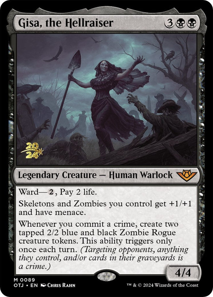 Gisa, the Hellraiser [Outlaws of Thunder Junction Prerelease Promos] Magic: The Gathering