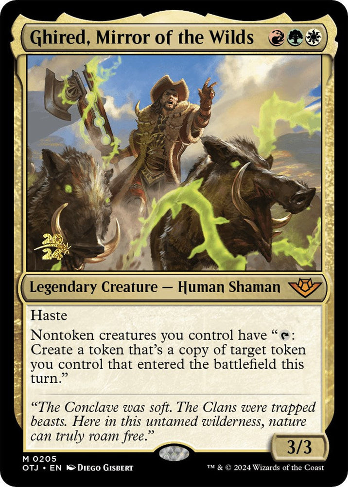 Ghired, Mirror of the Wilds [Outlaws of Thunder Junction Prerelease Promos] Magic: The Gathering