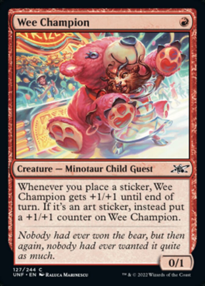 Wee Champion [Unfinity] Magic: The Gathering