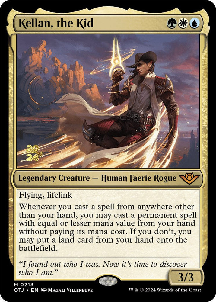 Kellan, the Kid [Outlaws of Thunder Junction Prerelease Promos] Magic: The Gathering