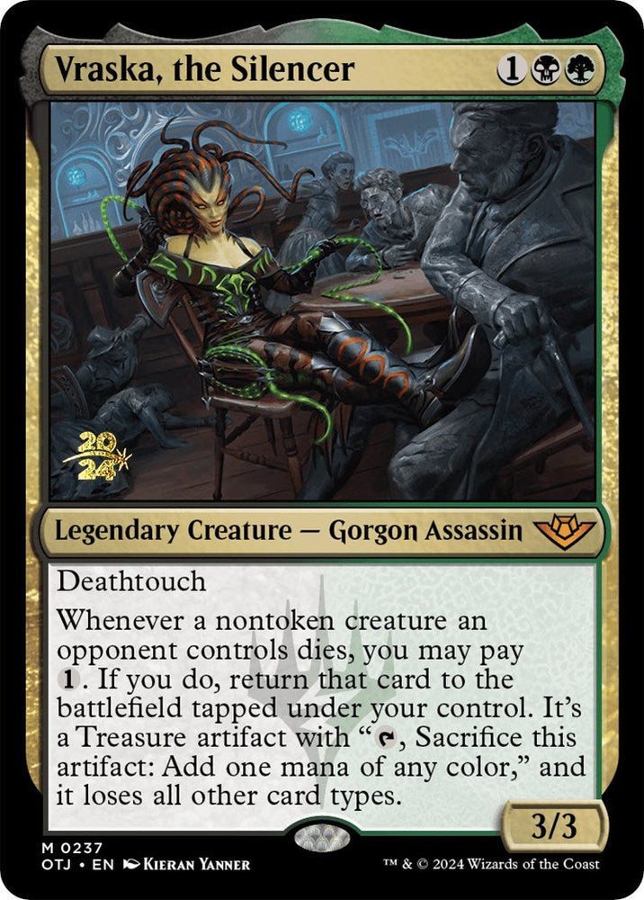 Vraska, the Silencer [Outlaws of Thunder Junction Prerelease Promos] Magic: The Gathering