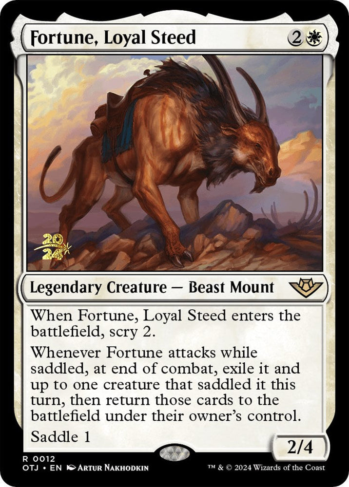 Fortune, Loyal Steed [Outlaws of Thunder Junction Prerelease Promos] Magic: The Gathering