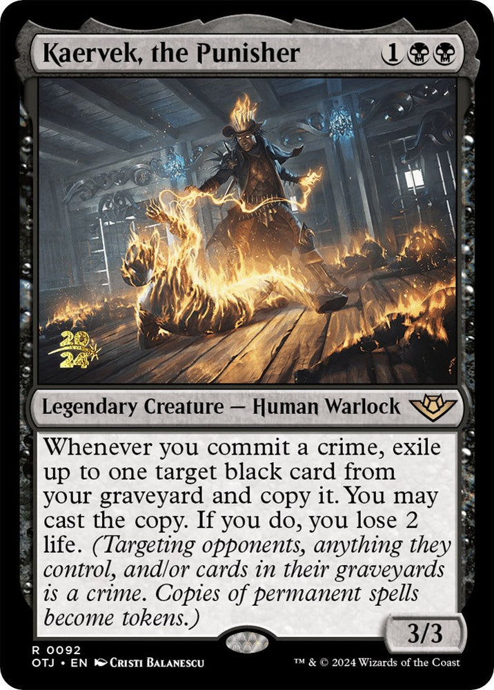 Kaervek, the Punisher [Outlaws of Thunder Junction Prerelease Promos] Magic: The Gathering