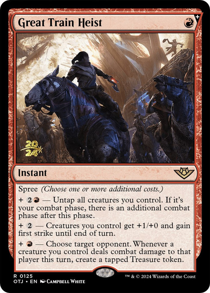 Great Train Heist [Outlaws of Thunder Junction Prerelease Promos] Magic: The Gathering