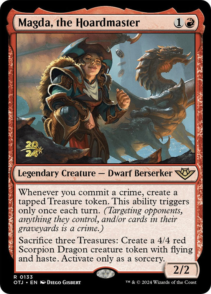 Magda, the Hoardmaster [Outlaws of Thunder Junction Prerelease Promos] Magic: The Gathering