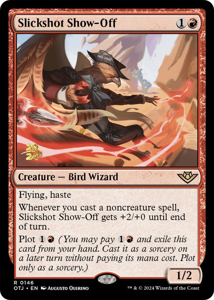 Slickshot Show-Off [Outlaws of Thunder Junction Prerelease Promos] Magic: The Gathering