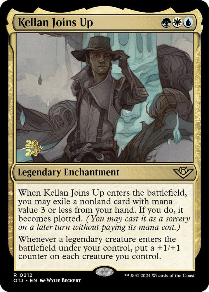 Kellan Joins Up [Outlaws of Thunder Junction Prerelease Promos] Magic: The Gathering
