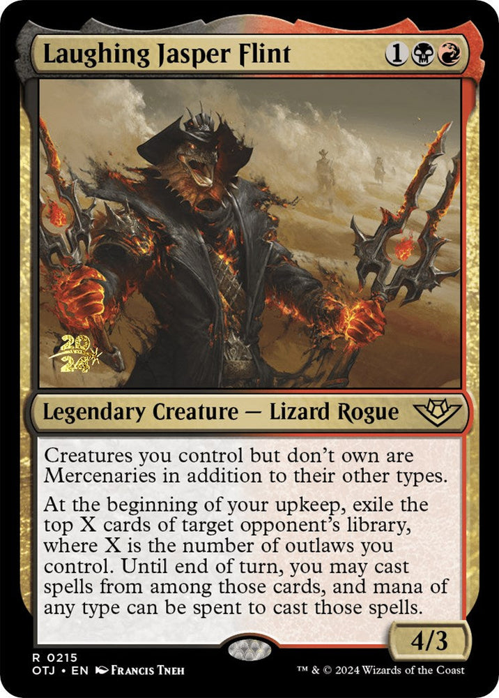 Laughing Jasper Flint [Outlaws of Thunder Junction Prerelease Promos] Magic: The Gathering