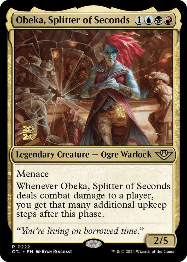 Obeka, Splitter of Seconds [Outlaws of Thunder Junction Prerelease Promos] Magic: The Gathering