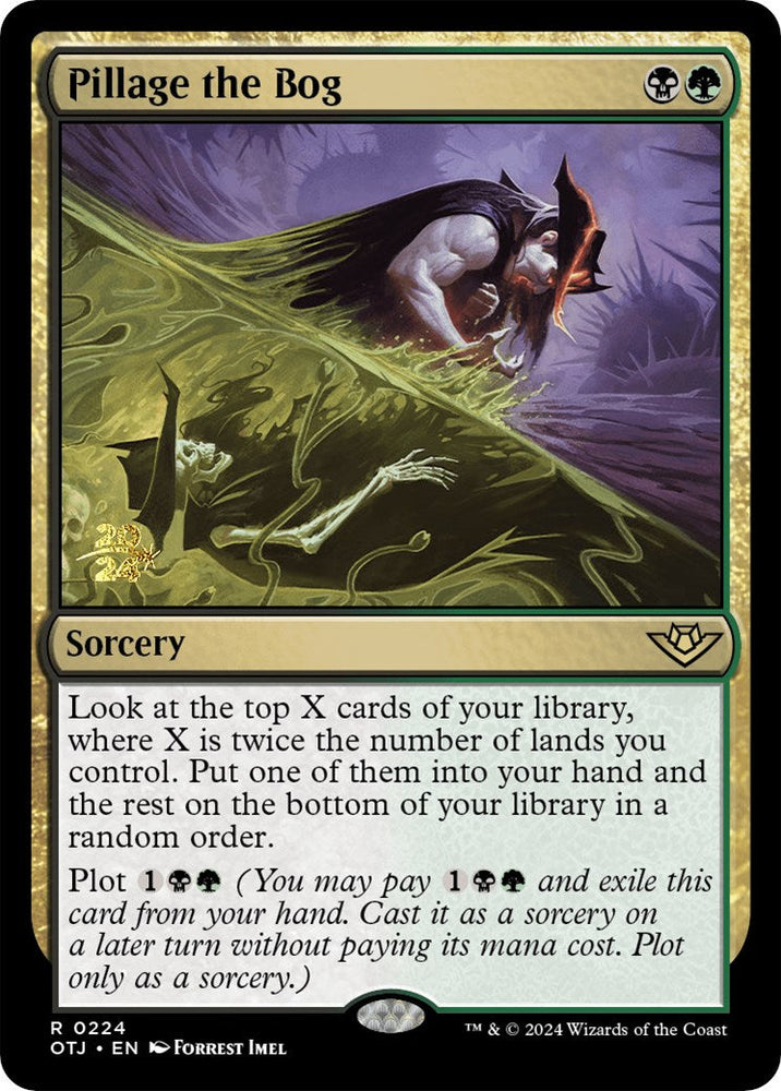 Pillage the Bog [Outlaws of Thunder Junction Prerelease Promos] Magic: The Gathering
