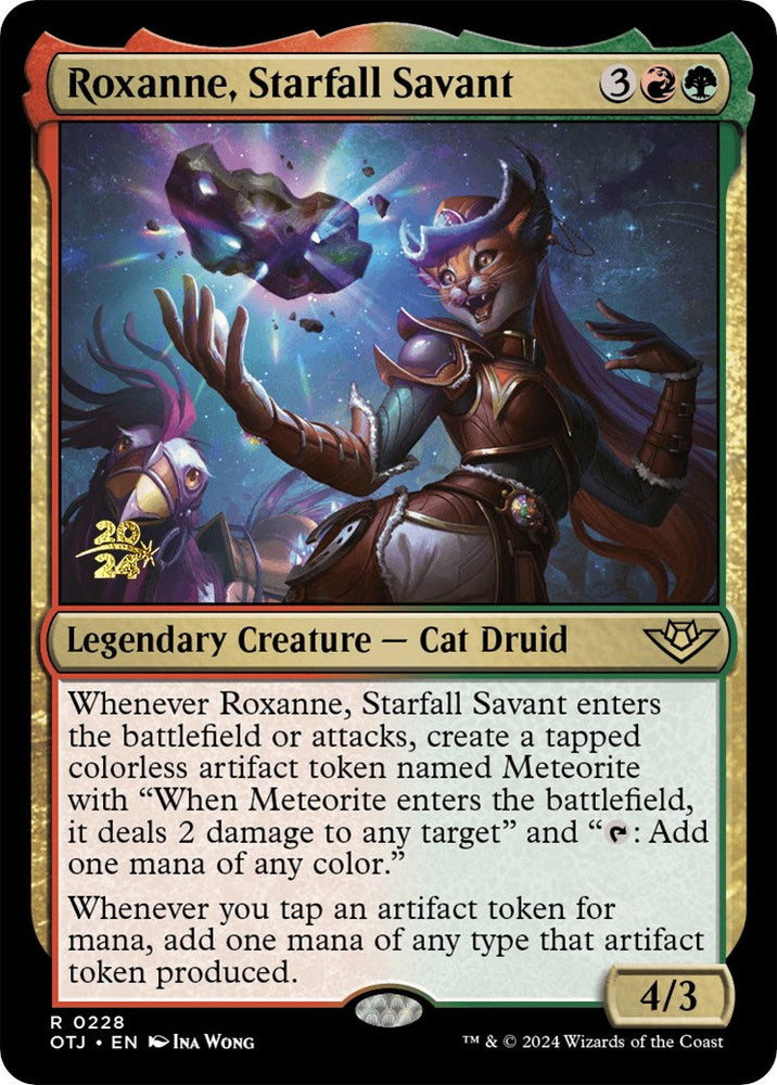 Roxanne, Starfall Savant [Outlaws of Thunder Junction Prerelease Promos] Magic: The Gathering