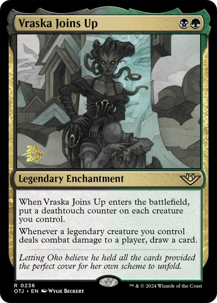 Vraska Joins Up [Outlaws of Thunder Junction Prerelease Promos] Magic: The Gathering