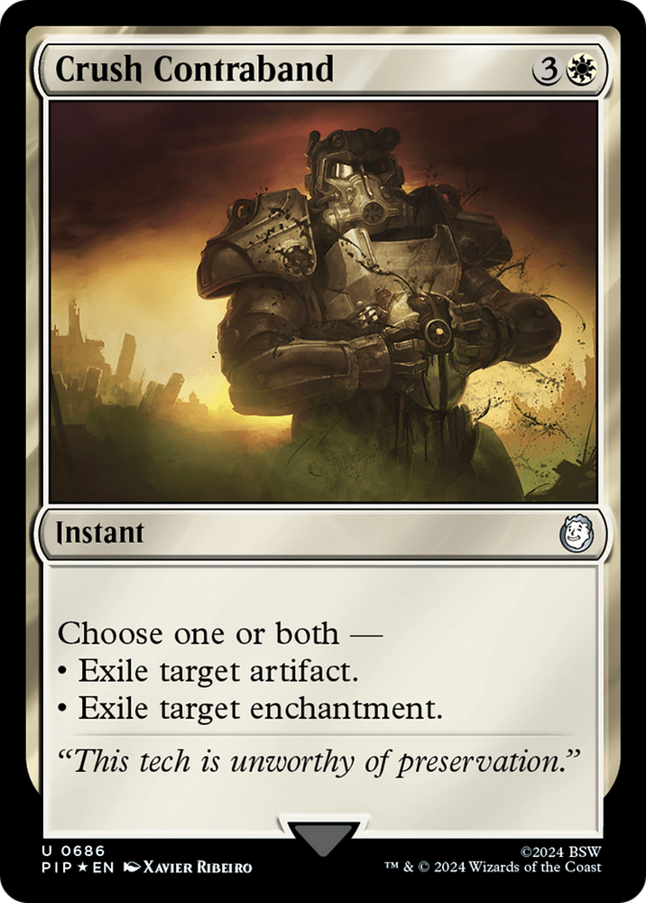 Crush Contraband (Surge Foil) [Fallout] Magic: The Gathering