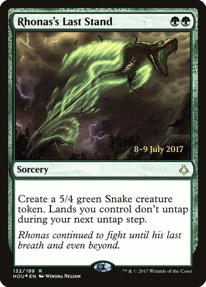 Rhonas's Last Stand [Hour of Devastation Prerelease Promos] Magic: The Gathering