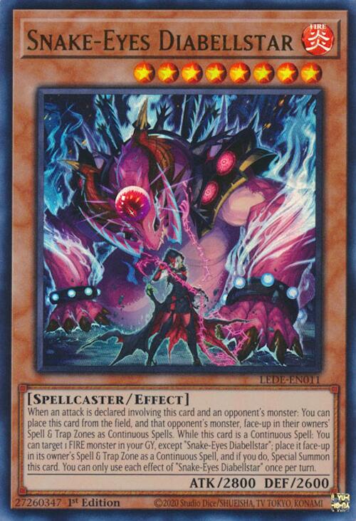 Snake-Eyes Diabellstar [LEDE-EN011] Ultra Rare - Yugioh Cards For Your TCG Needs!