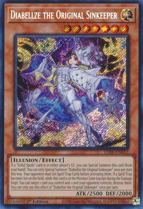 Diabellze the Original Sinkeeper [LEDE-EN012] Secret Rare - Yugioh Cards For Your TCG Needs!