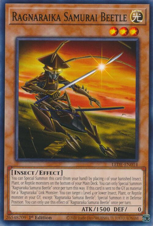 Ragnaraika Samurai Beetle [LEDE-EN014] Common - Yugioh Cards For Your TCG Needs!