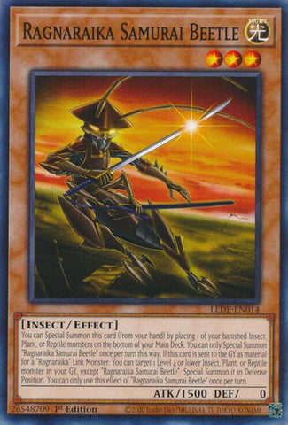 Ragnaraika Samurai Beetle [LEDE-EN014] Common - Yugioh Cards For Your TCG Needs!